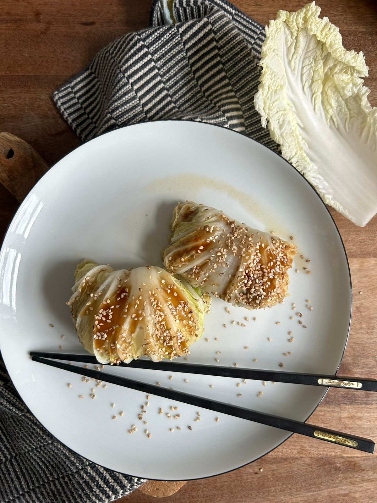 Asian-Inspired Cabbage Rolls