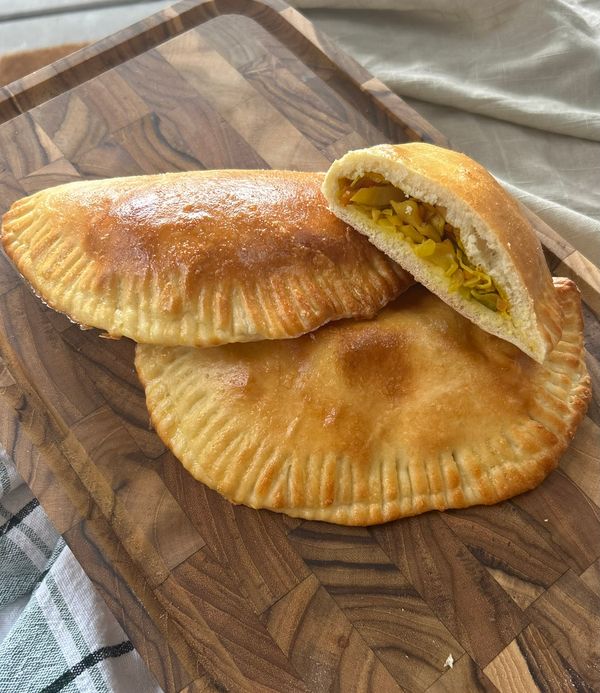 Cornish Pastry with Pointed Cabbage