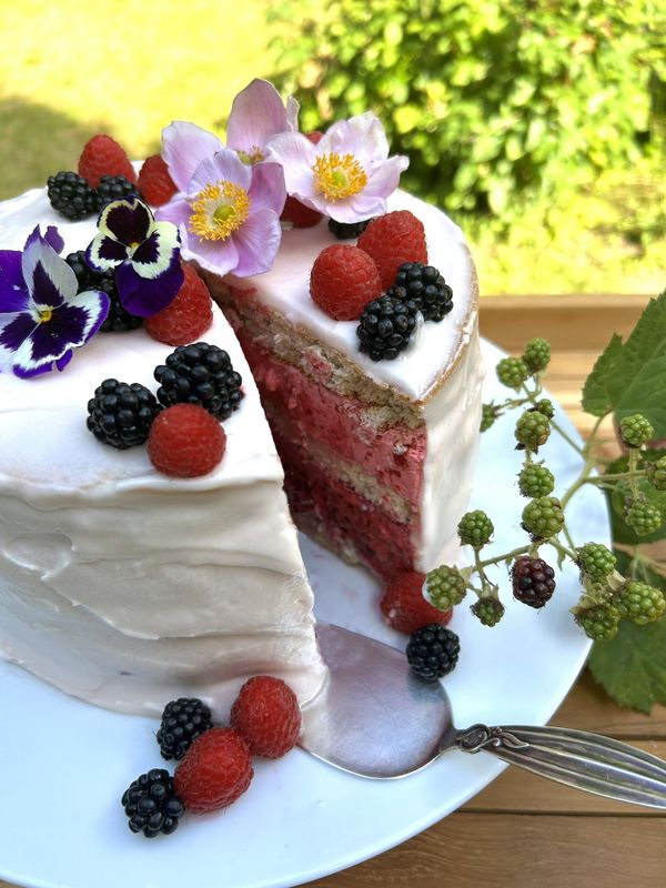 Late Summer Layer Cake with Berries