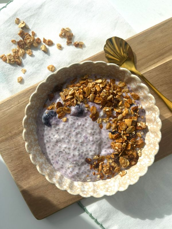 Chia Pudding with Blueberries